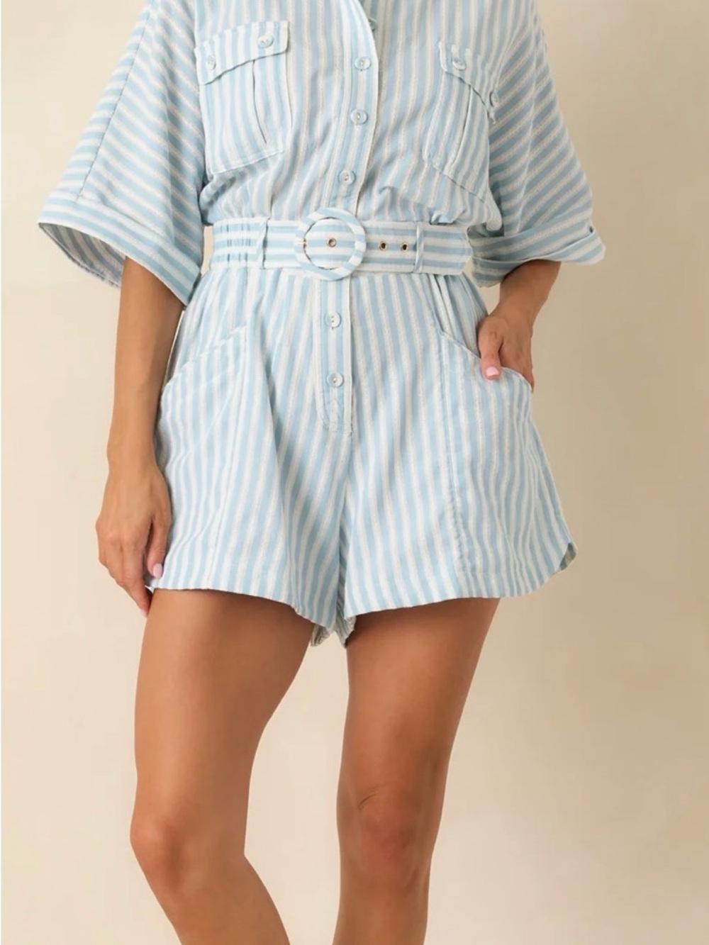 Prosperina Light Blue Romper Women’s Size Small
